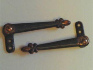 2 Old Bronze Stair Clips In Good Order