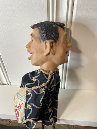 Rare Dean Martin & Jerry Lewis Two Sided Head Hand Puppet - Rat Pack