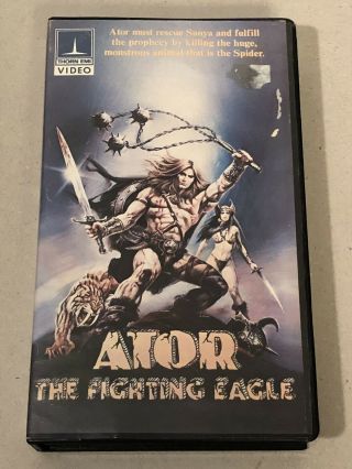 Ator The Fighting Eagle 1982 Sword And Sandal Clamshell Vhs Vintage Rare