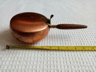 Vintage / Antique Coppe Small Pot With Lid And Handle