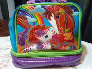 Rare Vintage Lisa Frank Horse Lunch Bag Tote 8 " X 6 " X 6 " Immaculate