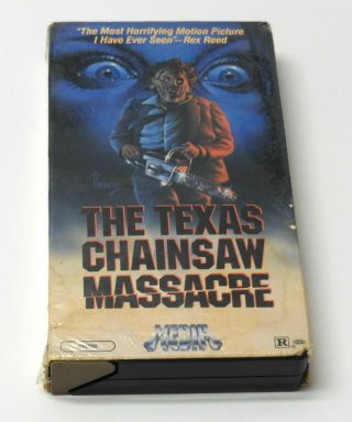 The Texas Chainsaw Massacre 1974 Vhs Rare Media Shrink Tobe Hooper Horror
