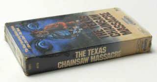 THE TEXAS CHAINSAW MASSACRE 1974 VHS RARE Media Shrink Tobe Hooper HORROR 3