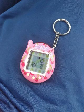 Vintage Tamagotchi Connection Pink With Cherries Rare Vguc Battery