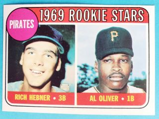 1969 Topps Al Oliver Rookie Rc Pittsburgh Pirates 82 Baseball Card Ex - Mt