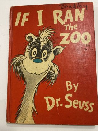 If I Ran The Zoo By Dr.  Seuss,  1950 1st Ed.  Hc Rare Childrens Book