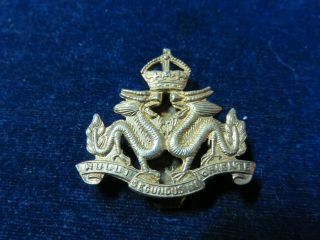 Rare Ww2 Cap Badge Hong Kong Volunteer Defence Corps