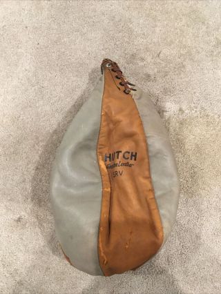 Vintage Hutch Rare Srv Leather Boxing Punching Speed Bag