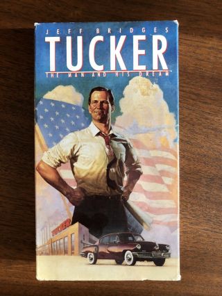 Rare Oop 1st Edition Tucker The Man And His Dreams Vhs Video Tape Jeff Bridges