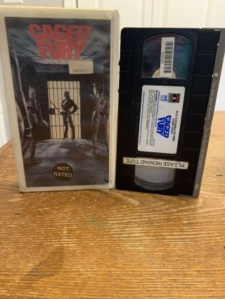 Rare Caged Fury Women In Prison Exploitation Wild Over The Top Wip Vhs Video