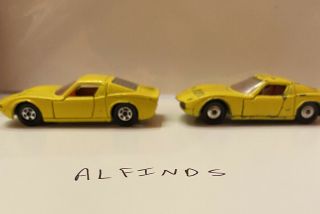 Matchbox/ Lesney 33c Lamborghini Miura Yellow - Superfast - Red Interior Rare