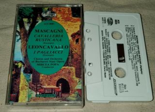 Cavalleria Rusticana I Pagliacci 1954 Cassette Tape Rare
