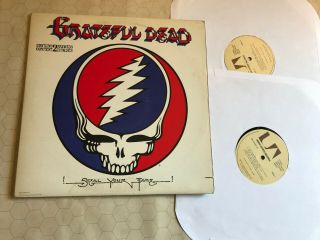 Grateful Dead Steal Your Face Gatefold 2 Double Vinyl Lp 