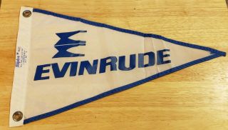 Vintage Evinrude Outboard Motor Boat Flag Pennant Usa Taylor Made Rare