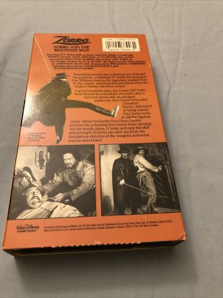 Disney - Zorro and the Mountain Man Vol 2 (1st Edition) Rare Paper Label 3