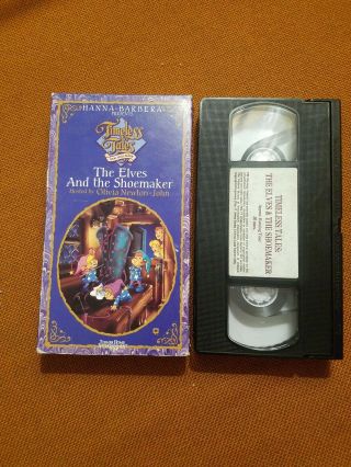 Rare Timeless Tales From Hallmark - The Elves And The Shoemaker (vhs,  1990)