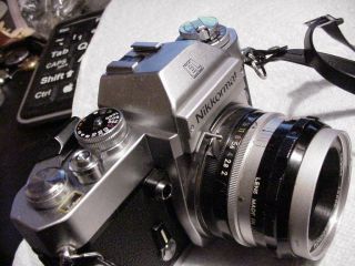 Rare Vintage Nikon Nikomat El Nikkormat Camera,  2 Lens Zoom 43 - 86mm