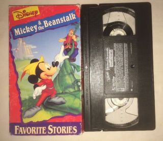 Disneys Learning Adventures - Mickey The Beanstalk (vhs,  1994) Rare