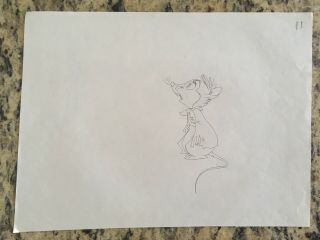 Don Bluth,  Secret Of Nimh Mrs Brisby Pencil Drawing Very Rare
