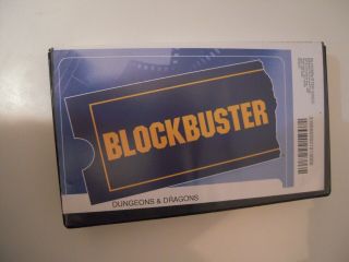 Dungeons & Dragons (vhs 2000) Blockbuster Video Rental Tape Case Rare