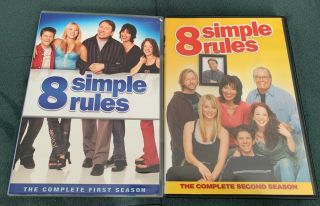 8 Simple Rules - Seasons 1 & 2 (dvd,  Canadian) Rare Oop John Ritter Katey Sagal