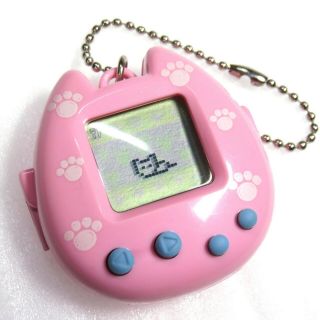 Rare Neko Unjyatta Pink Virtual Pet Tamagotchi Style Takara Kitty 1997 F/s