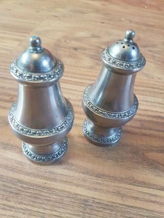 Vintage Ianthe Silver Plate Salt And Pepper Shakers