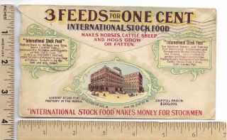 1902 INTERNATIONAL Stock FOOD CO. ,  Minneapolis Color Cachet Advertising Cover 2