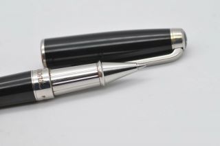 Lovely Rare St Dupont Laque De Chine Black Lacquer Rollerball Pen - 5babj49