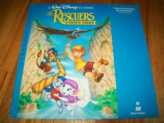 The Rescuers Down Under Laserdisc Dl Walt Disney Very Rare