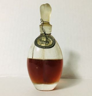 Rare Frenzy Corday Eau De Toilette Vintage 1945 4 Oz Glass Bottle & Stopper