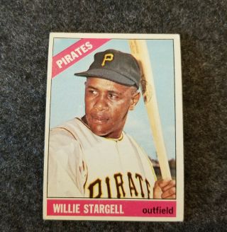 1966 Topps Willie Stargell Pittsburgh Pirates 255 Baseball Card Ex/nmt