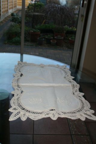 Antique Victorian Lace Embroidered Panel Quality And