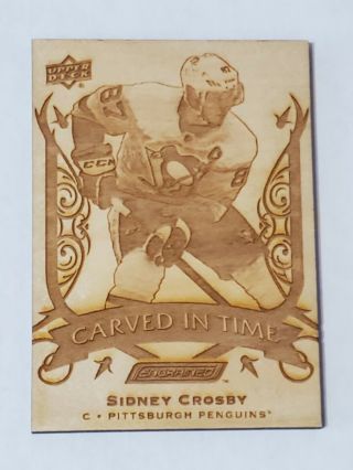 2019 - 20 Ud Engrained Sidney Crosby Carved In Time Rare Card