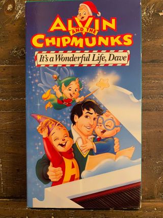 Alvin And The Chipmunks - Its A Wonderful Life,  Dave (1996) Rare Vhs