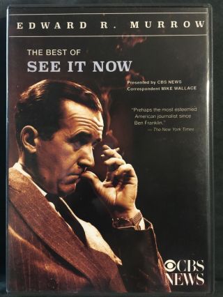 Rare The Best Of See It Now - Dvd - 1951 - 58 Edward R Murrow By Cbs Mike Wallace