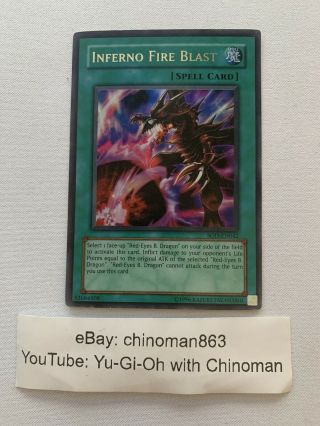 Yugioh Inferno Fire Blast Sod - En042 1st Edition Ultimate Rare Mp