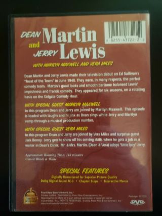 Dean Martin And Jerry Lewis RARE DVD WITH CASE & COVER ARTWORK BUY 2 GET 1 2