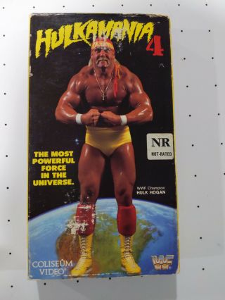 Wwf Hulkamania 4 Vhs Coliseum Video Tape Hulk Hogan Wwe Wcw Vintage Rare