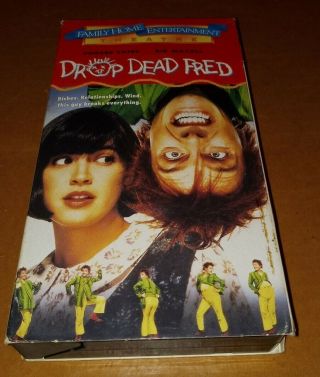 Drop Dead Fred (vhs,  1991) Rik Mayall Phoebe Cates Live Home Video Rare Oop Htf