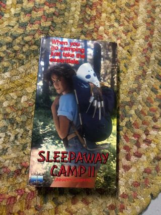 Sleepaway Camp 2 Horror Sov Slasher Oop Rare Slip Big Box Htf Vhs