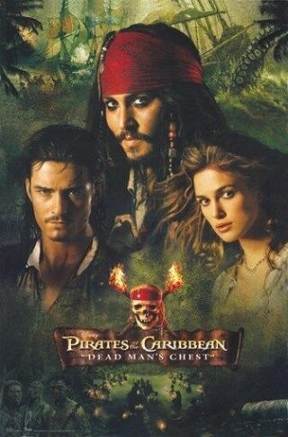 Pirates Of The Caribbean Poster Trio Rare Hot 24x36