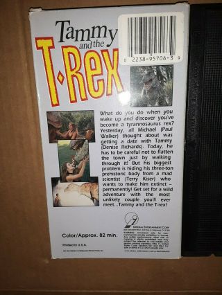 Tammy and the T - Rex VHS 1994 Imperial HTF Rare 2