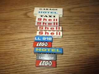 Lego Denmark - Vintage System - Sign / Letter Bricks - 1950/60 