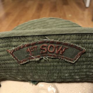 Rare Vietnam Era 1st Special Operations Wing Sow Boonie Jungle Hat Patch Sof