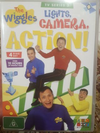 The Wiggles Rare Dvd Lights Camera Action Australian Tv Series Three Season 3
