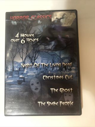 Rare Horror Dvd Christmas Evil Night Living Dead The Ghost Snake People Slasher