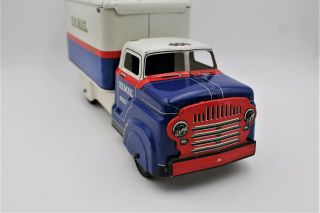Rare Vintage 1950s Louis Marx First Issue U.  S.  Mail Tin Litho Toy Delivery Truck 2