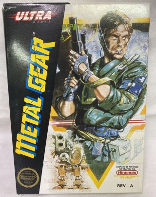 Vintage1988 Metal Gear Nes Box,  Rev - A,  Owner,  Rare