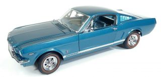 Danbury 1/24 1965 Ford Mustang Gt Fastback Teal Le Rare No Box